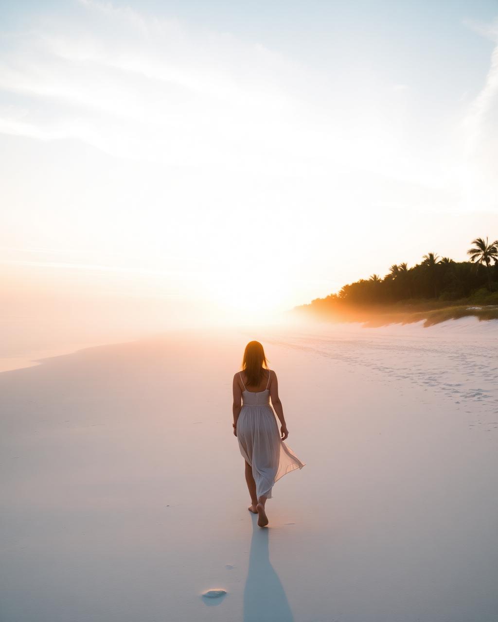 Sunrise beach walk on Ponte Vedra Beach